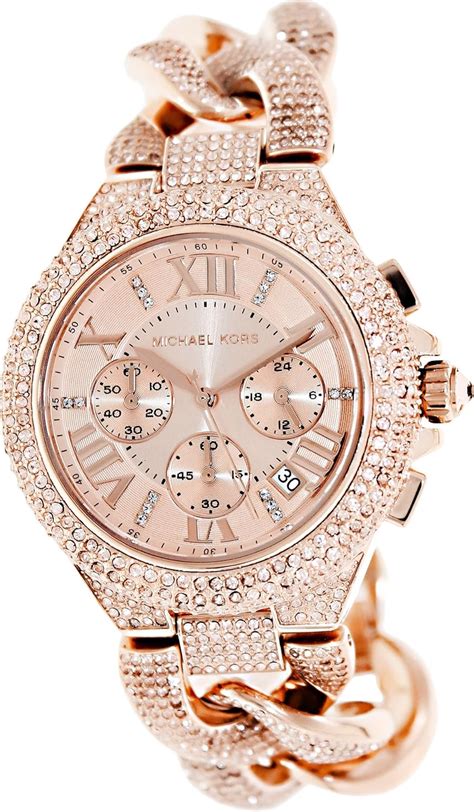 montre michael kors rose gold femme|michael kors watch for female.